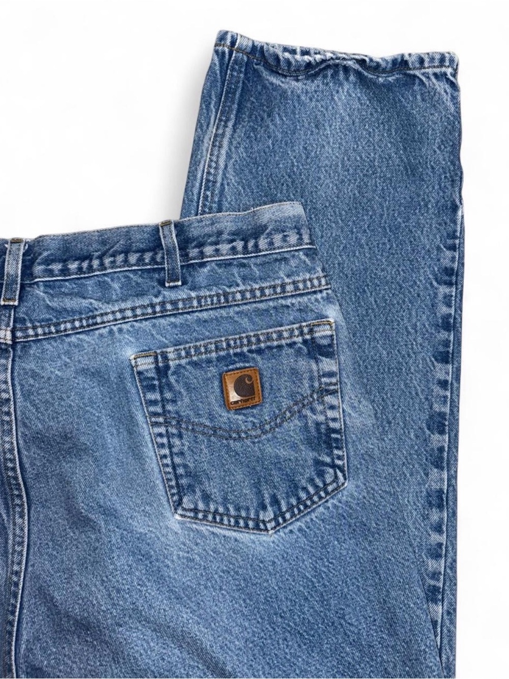 Carhartt blue denim jeans